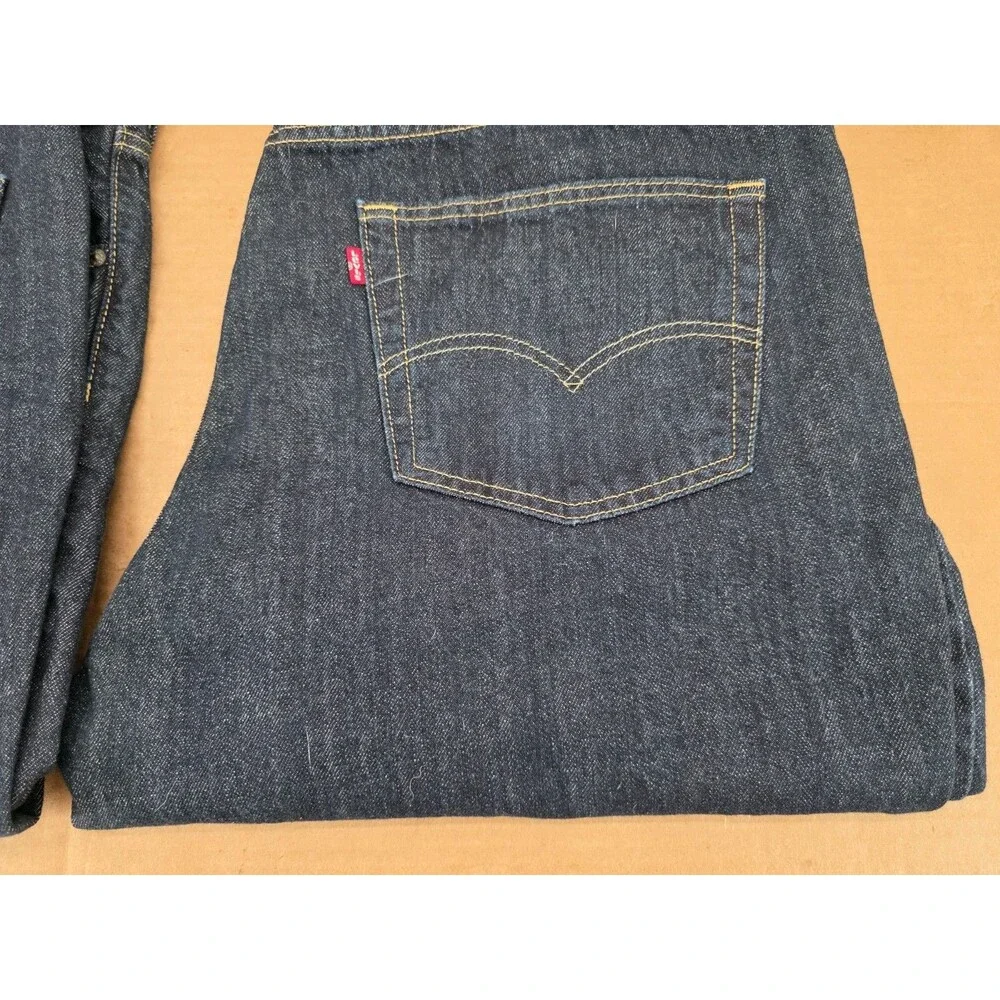 Levi’s Men’s 559 Relaxed Straight Flex Fit Blue Jeans 44x30 2 of